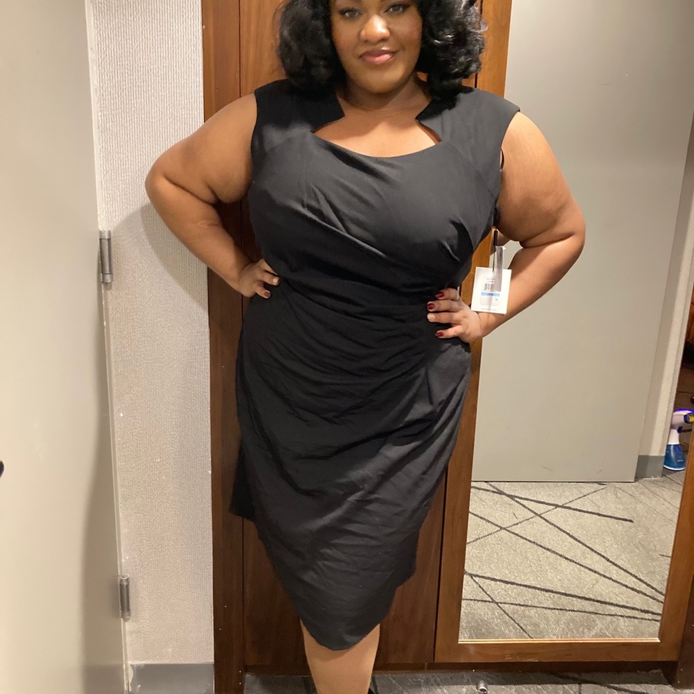 Calvin Klein all work all play black dress all day